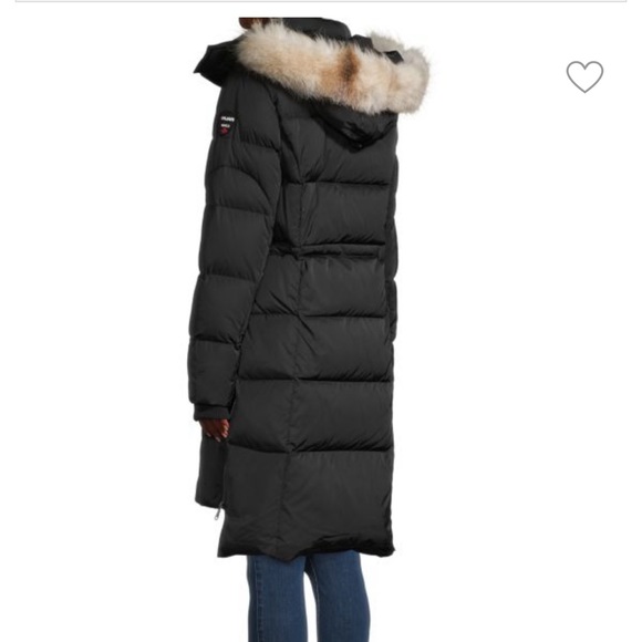 Pajar Fox fur trim quilted down jacket sz m - Picture 5 of 5